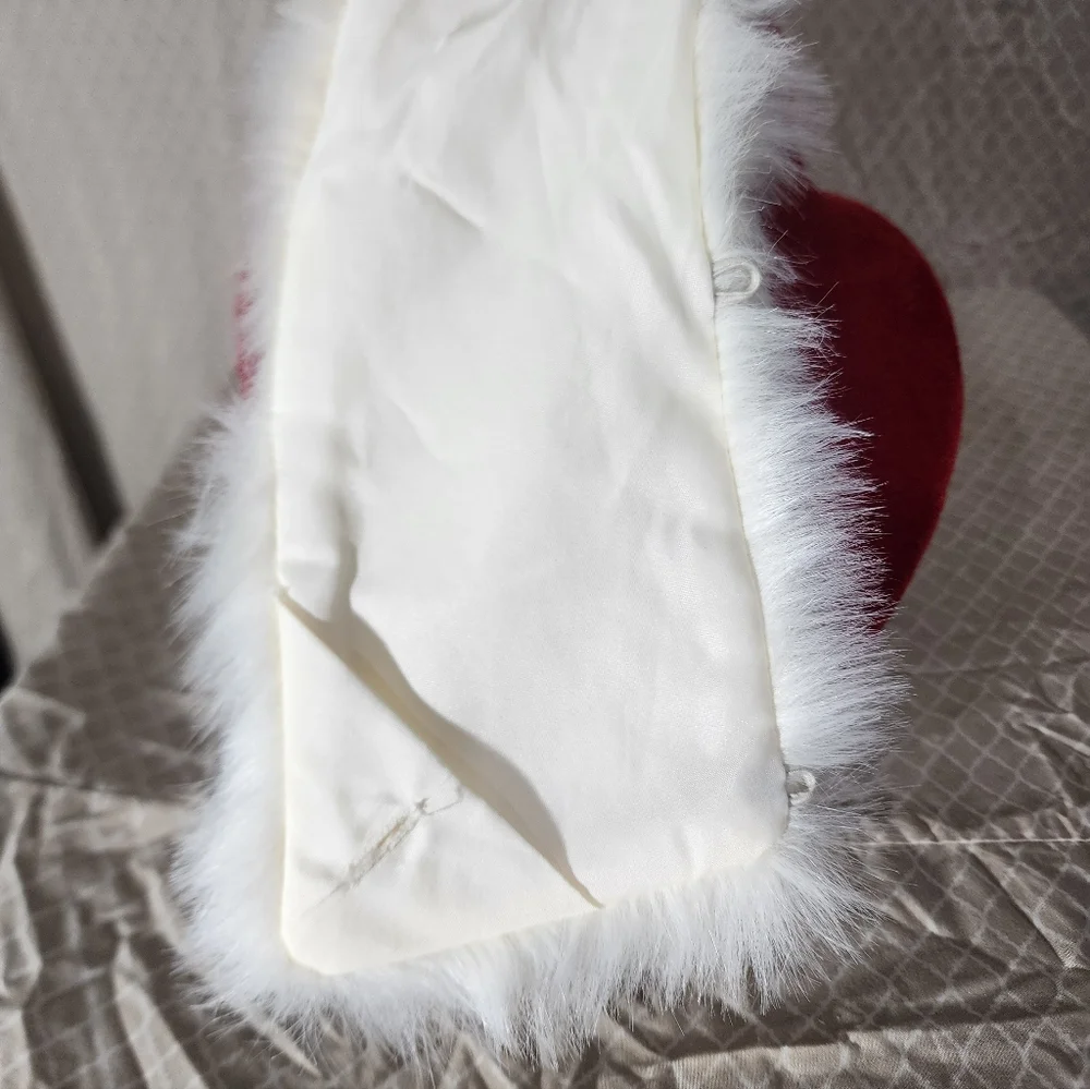 Vintage Elegant Faux Fur Removable Collar Used Not Original Box